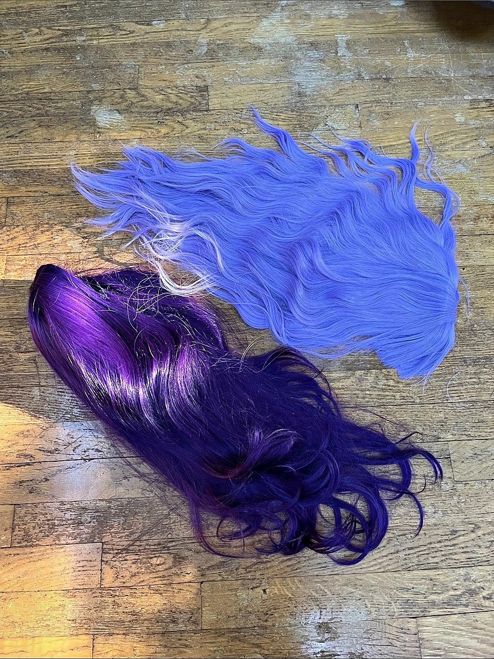 🪮 Lavender & Dark Purple Wig Bundle - 2PC (Cosplay, Drag, Halloween)